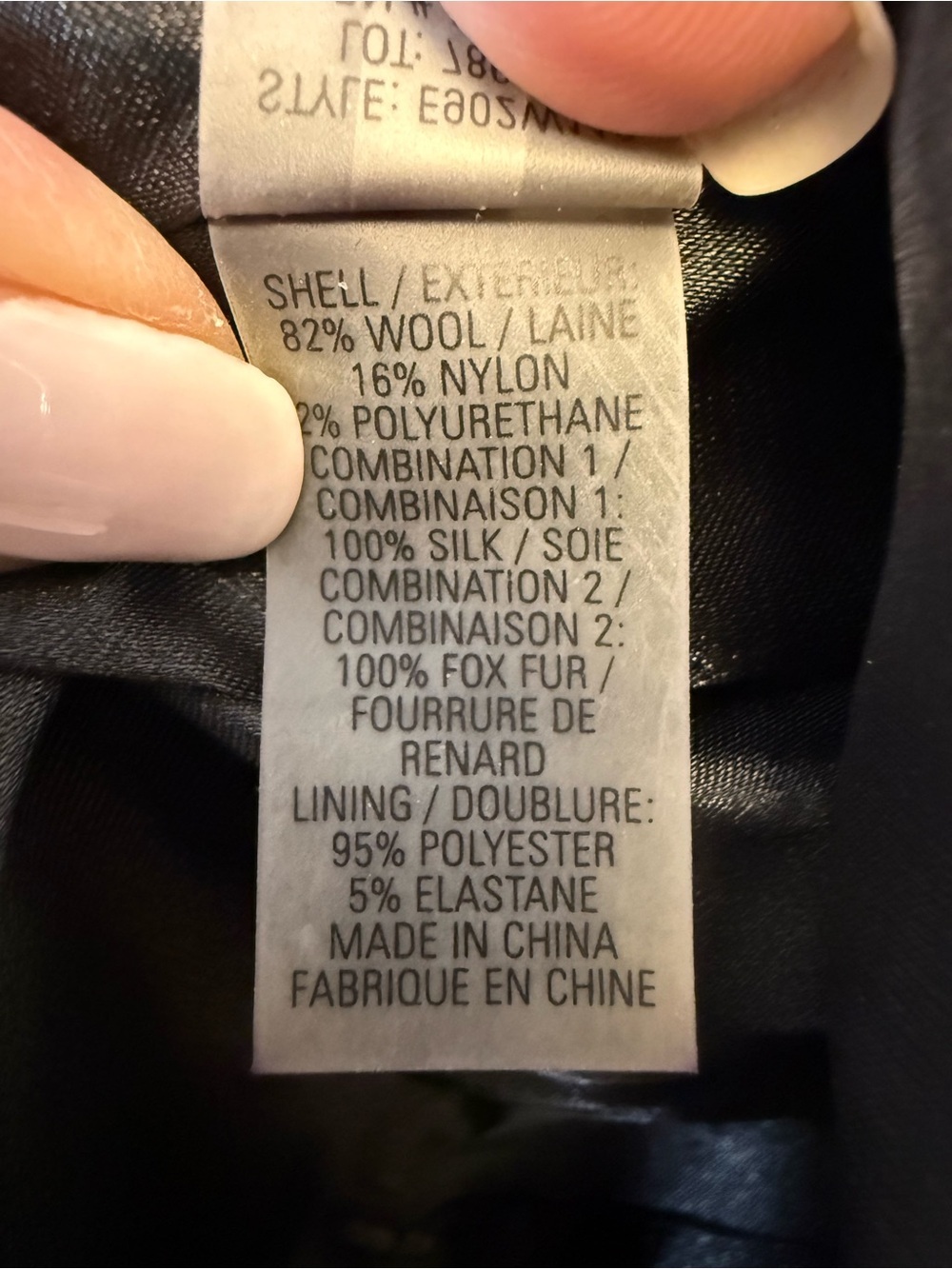 Rare! Vintage Elie TAHARI Silk & Wool Jacket Fox Fur Trim Women’s Size Medium - Picture 14 of 14